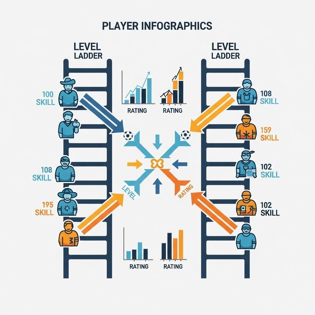 Diagram explaining fair matchmaking system