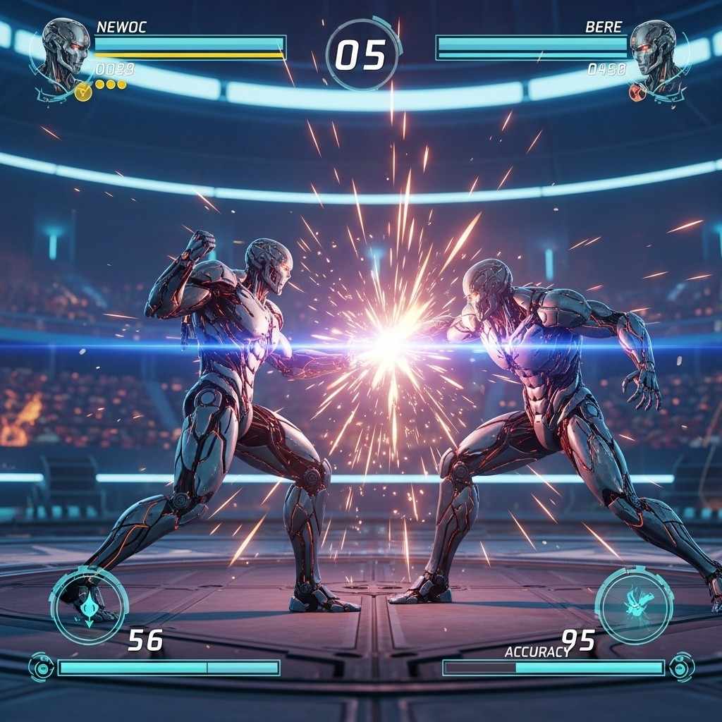 Dynamic gameplay screenshot from Precision Duel